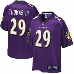 Mens Baltimore Ravens 29 Earl Thomas NFL Pro Line Big Tall Team Player Jersey  Purple