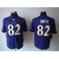 Nike Baltimore Ravens 82 Torrey Smith Purple Limited NFL Jersey