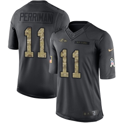 Nike Ravens #11 Breshad Perriman Black Mens Stitched NFL Limited 2016 Salute to Service Jersey