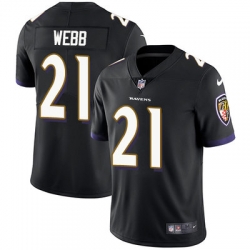 Nike Ravens #21 Lardarius Webb Black Alternate Mens Stitched NFL Vapor Untouchable Limited Jersey