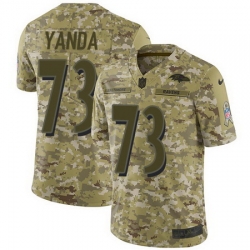 Nike Ravens #73 Marshal Yanda Camo Mens Stitched NFL Limited 2018 Salute To Service Jersey