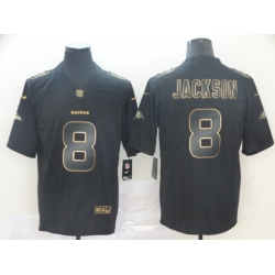 Nike Ravens 8 Lamar Jackson Black Gold Vapor Untouchable Limited Jersey