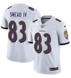 Nike Ravens 83 Willie Snead IV White Vapor Untouchable Limited Jersey