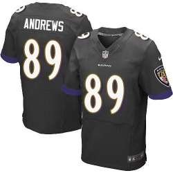 Nike Ravens 89 Mark Andrews Black Elite Jersey