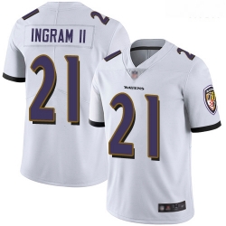 Ravens 21 Mark Ingram II White Men Stitched Football Vapor Untouchable Limited Jersey