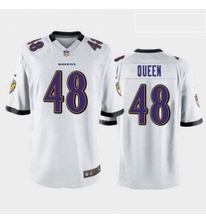 men patrick queen baltimore ravens white game jersey 