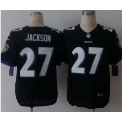 nike nfl jerseys baltimore ravens 27 jackson black[Elite][jackson]