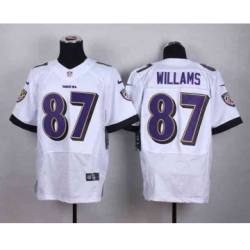 nike nfl jerseys baltimore ravens 87 willams white[Elite]