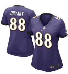 Women Baltimore Ravens Dez Bryant Purple Vapor Untouchable Limited Jersey