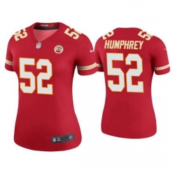 Women Kansas City Chief 52 Creed Humphrey s Red Jersey