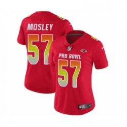 Womens Nike Baltimore Ravens 57 CJ Mosley Limited Red AFC 2019 Pro Bowl NFL Jersey