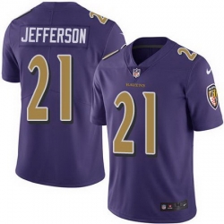 Nike Ravens #21 Tony Jefferson Purple Youth Stitched NFL Limited Rush Jersey