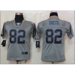 Nike Youth NFL Baltimore Ravens #82 Torrey Smith grey jerseys[Elite lights out]