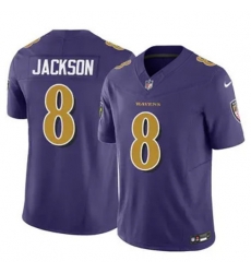 Youth Nike Baltimore Ravens 8 Lamar Jackson Rush Vapor Untouchable Limited Player NFL Jersey