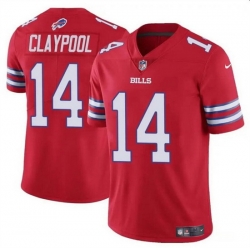 Men Buffalo Bills 14 Chase Claypool Red 2024 Vapor Untouchable Limited Stitched Football Jersey