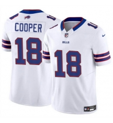 Men Buffalo Bills 18 Amari Cooper White 2024 F U S E Vapor Untouchable Limited Stitched Football Jersey