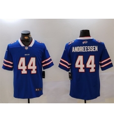 Men Buffalo Bills 44 Joe Andreessen Blue Vapor Untouchable Limited Stitched Jersey