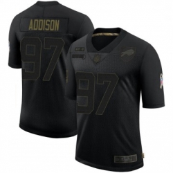 Men Buffalo Bills Mario Addison Black Limited 2020 Salute To Service Jersey By Nike