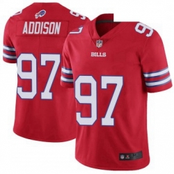 Men Buffalo Bills Mario Addison Red Limited Color Rush Vapor Untouchable Jersey By Nike