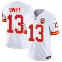 Men Kansas Chiefs #13 Taylor Swift White Stitched F U S E Home NFL Jersey