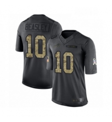 Mens Buffalo Bills 10 Cole Beasley Limited Black 2016 Salute to Service Football Jersey