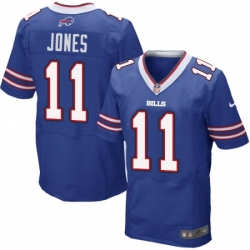 Mens Nike Buffalo Bills 11 Zay Jones Elite Royal Blue Team Color NFL Jersey