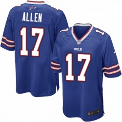 Mens Nike Buffalo Bills 17 Josh Allen Game Royal Blue Team Color NFL Jersey