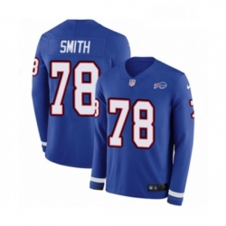 Mens Nike Buffalo Bills 78 Bruce Smith Limited Royal Blue Therma Long Sleeve NFL Jersey