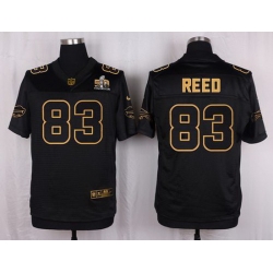 Nike Bills #83 Andre Reed Black Mens Stitched NFL Elite Pro Line Gold Collection Jersey