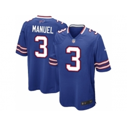 Nike Buffalo Bills 3 EJ Manuel Blue Game NFL Jersey