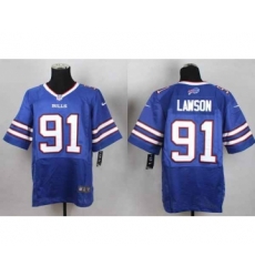 nike nfl jerseys buffalo bills 91 lawson blue[Elite]