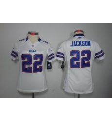 Nike Women Buffalo Bills #22 Jackson White Color Limited Jerseys