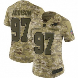 Women Buffalo Bills Mario Addison Camo Limited 2018 Salute To Service Jersey By Nike