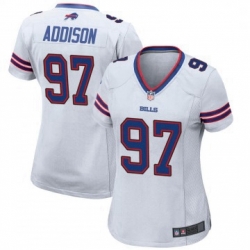 Women Buffalo Bills Mario Addison White Game Jersey By Nike