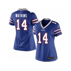 Women Nike Buffalo Bills #14 Sammy Watkins Blue NFL Jerseys