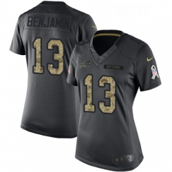 Womens Nike Buffalo Bills 13 Kelvin Benjamin Limited Black 2016 Salute to Service NFL Jersey