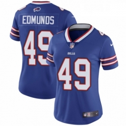 Womens Nike Buffalo Bills 49 Tremaine Edmunds Royal Blue Team Color Vapor Untouchable Limited Player NFL Jersey