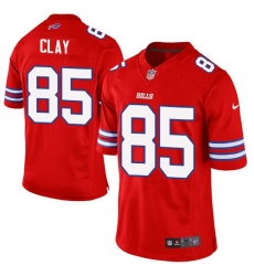 Nike Bills #85 Charles Clay Red Youth Stitched NFL Limited Rush Jersey