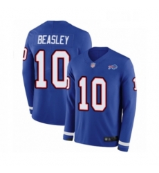 Youth Buffalo Bills 10 Cole Beasley Limited Royal Blue Therma Long Sleeve Football Jersey