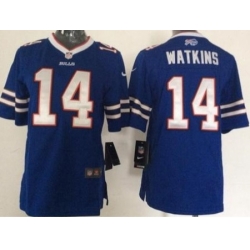 Youth Nike Buffalo Bills 14 Sammy Watkins Royal Blue Team Color Stitched NFL Jersey