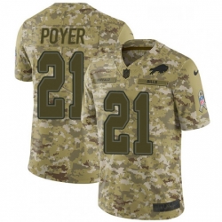 Youth Nike Buffalo Bills 21 Jordan Poyer Limited Camo 2018 Salute to Service NFL Jersey