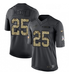 Youth Nike Buffalo Bills 25 LeSean McCoy Limited Black 2016 Salute to Service NFL Jersey