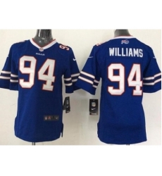 Youth Nike Buffalo Bills 94 Mario Williams Royal Blue Team Color Stitched NFL Jersey