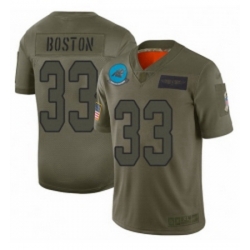 Men Carolina Panthers 33 Tre Boston Limited Camo 2019 Salute to Service Football Jersey