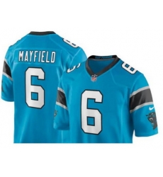 Men Nike Carolina Panthers #6 Baker Mayfield Gear Vapor Limited Jersey