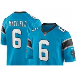 Men Nike Carolina Panthers #6 Baker Mayfield Gear Vapor Limited Jersey