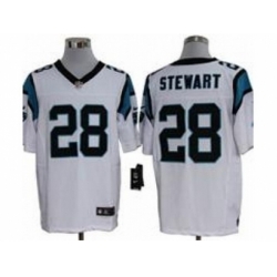 Nike Carolina Panthers 28 Jonathan Stewart white Elite NFL Jersey