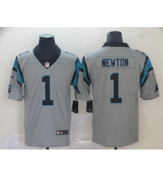 Nike Panthers 1 Cam Newton Silver Inverted Legend Limited Jersey