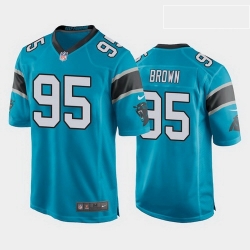 men derrick brown carolina panthers blue game jersey 