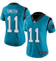 Nike Panthers #11 Torrey Smith Blue Alternate Womens Stitched NFL Vapor Untouchable Limited Jersey